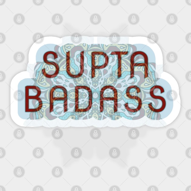 Supta Badass, Supine, Yoga Pose Sticker by Style Conscious